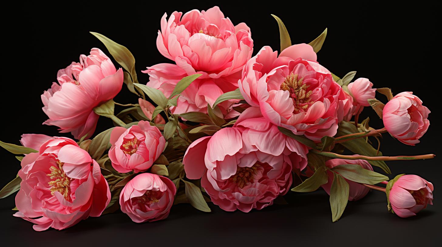 Букет пионов: нежность и красота в каждом цветке